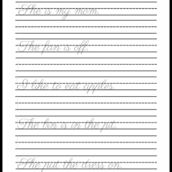 Handwriting Tracing Worksheet 084