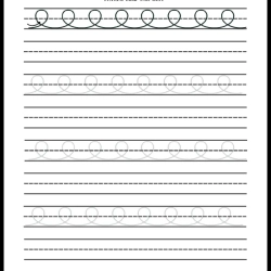 Handwriting Tracing Worksheet 089