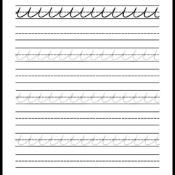 Handwriting Tracing Worksheet 096