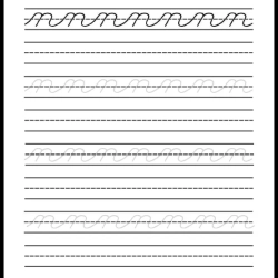 Handwriting Tracing Worksheet 097