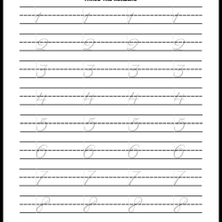 Handwriting Tracing Worksheet 5th Grade Free Worksheets