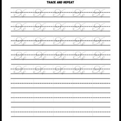 Handwriting Tracing Worksheet Easy