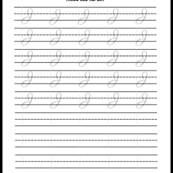 Handwriting Tracing Worksheet For 1st Grade
