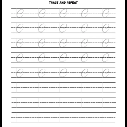 Handwriting Tracing Worksheet For Free