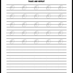 Handwriting Tracing Worksheet For Grade 3