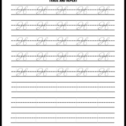 Handwriting Tracing Worksheet For Kids