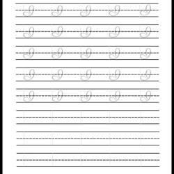 Handwriting Tracing Worksheet For Kindergarten