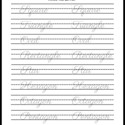 Handwriting Tracing Worksheet Grade 1 Free Printables