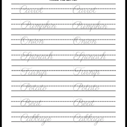 Handwriting Tracing Worksheet Grade 1 Free Worksheets