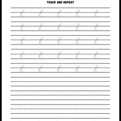 Handwriting Tracing Worksheet Grade 4 Worksheets