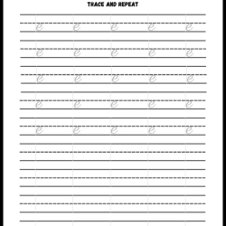 Handwriting Tracing Worksheet Pdf Downloads