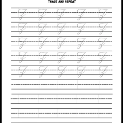 Handwriting Tracing Worksheet Preschool