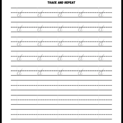 Handwriting Tracing Worksheet Printables Download