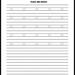 Handwriting Tracing Worksheet Worksheets Free