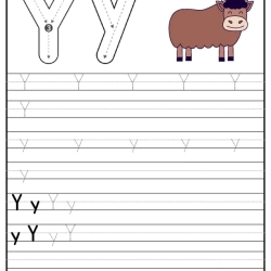 Printable Alphabet Trace Worksheet At Home