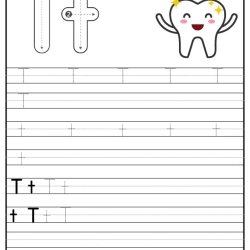 Printable Alphabet Trace Worksheet For 6th Grade