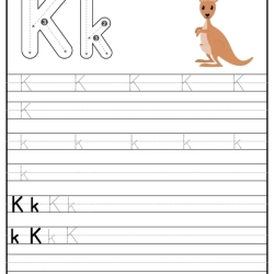 Printable Alphabet Trace Worksheet For Grade 1