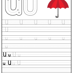 Printable Alphabet Trace Worksheet For Grade 6