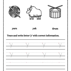 Trace And Write Letter 3rd Grade Worksheet