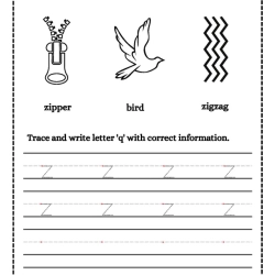 Trace And Write Letter 5th Grade Worksheet