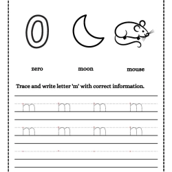 Trace And Write Letter At Home Worksheet