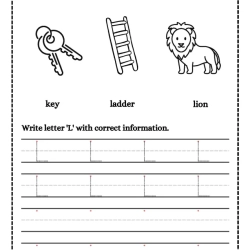 Trace And Write Letter Easy Worksheet
