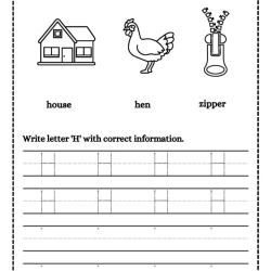 Trace And Write Letter For 4th Grade Worksheet