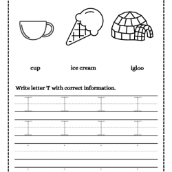 Trace And Write Letter For 5th Grade Worksheet