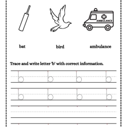 Trace And Write Letter For Free Worksheet