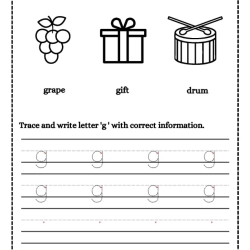 Trace And Write Letter For Grade 2 Worksheet