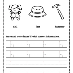 Trace And Write Letter For Grade 3 Worksheet