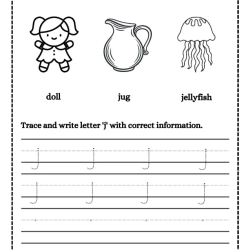 Trace And Write Letter For Grade 5 Worksheet