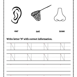 Trace And Write Letter Free Printable Worksheet