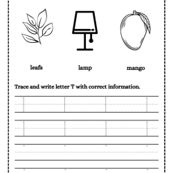 Trace And Write Letter Fun Worksheet