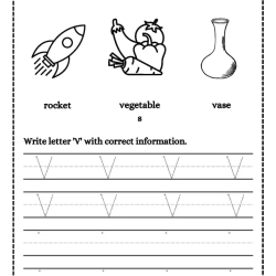 Trace And Write Letter Grade 4 Printable Worksheet