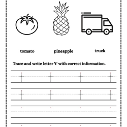Trace And Write Letter Grade 5 Worksheet