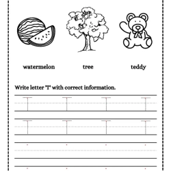 Trace And Write Letter Grade 6 Worksheet