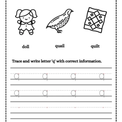 Trace And Write Letter Kindergarten Worksheet
