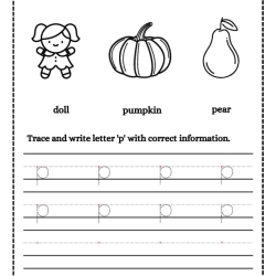 Trace And Write Letter Pdf Download Worksheet