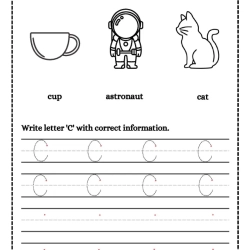 Trace And Write Letter Pdf Free Worksheet