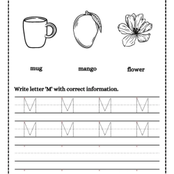Trace And Write Letter Preschool Worksheet