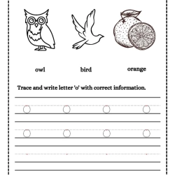 Trace And Write Letter Printable Free Worksheet