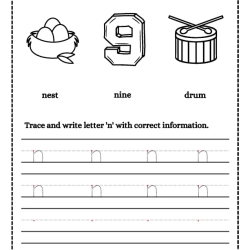 Trace And Write Letter Worksheet Free