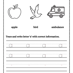 Trace And Write Letter Worksheet