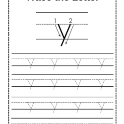 Trace Letter Worksheet 074
