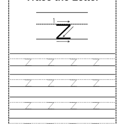 Trace Letter Worksheet 077