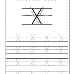 Trace Letter Worksheet 4th Grade Free Worksheets