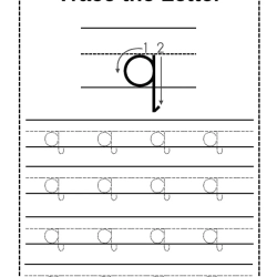 Trace Letter Worksheet 4th Grade Worksheets