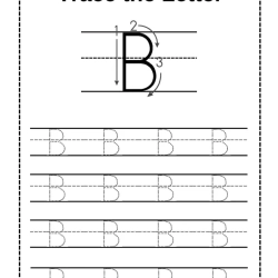 Trace Letter Worksheet Downloads