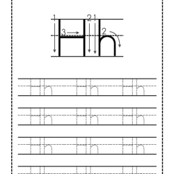 Trace Letter Worksheet Easy